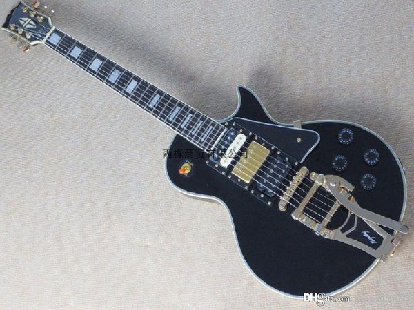

custom black beauty rocker jazz big black electric guitar three pickups lkjygf