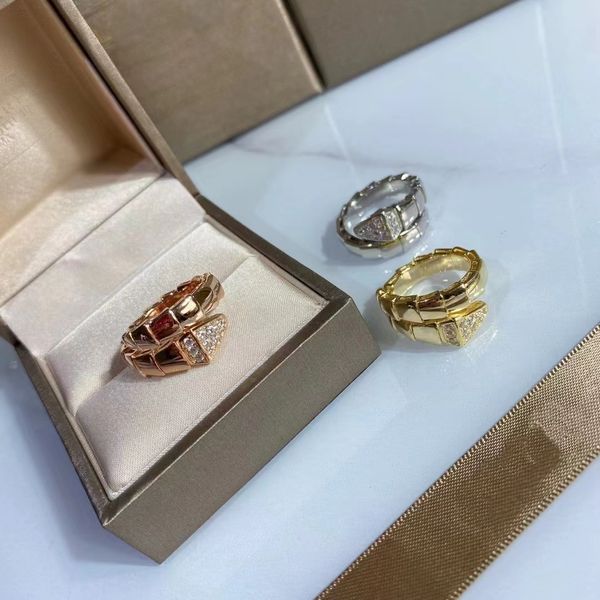 Rings de banda de designer de moda para masculino e mulher de luxo de luta