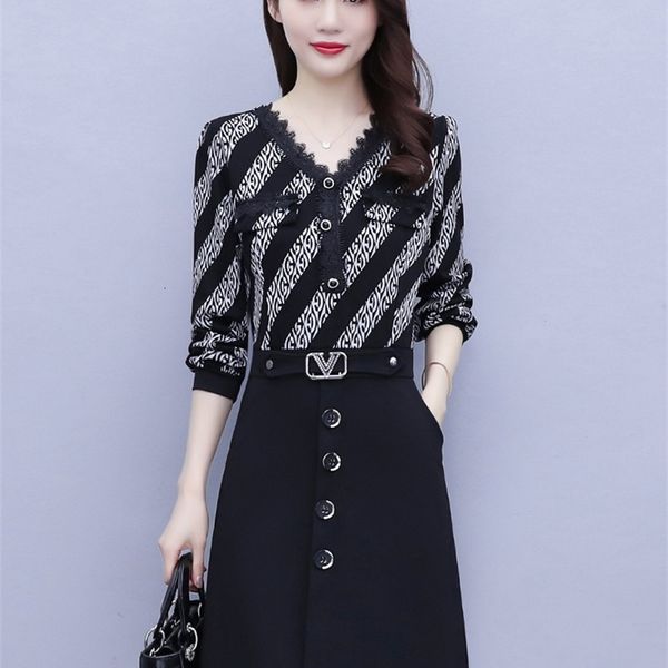 

casual dresses dress early spring women's dress 2022 summer temperament foreign style fashion thin bottomed skirt autumn and winter 202, Black;gray