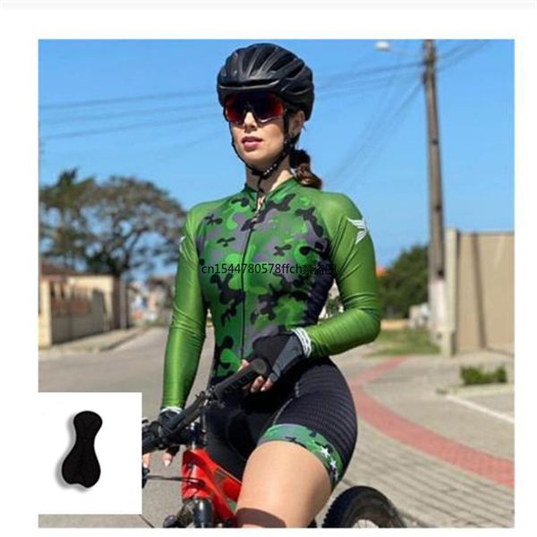 

racing sets 2022cycling skinsuit set women's professional triathlon suit red long sleeve shirt sports jersey one-pieces jumpsuit, Black;blue