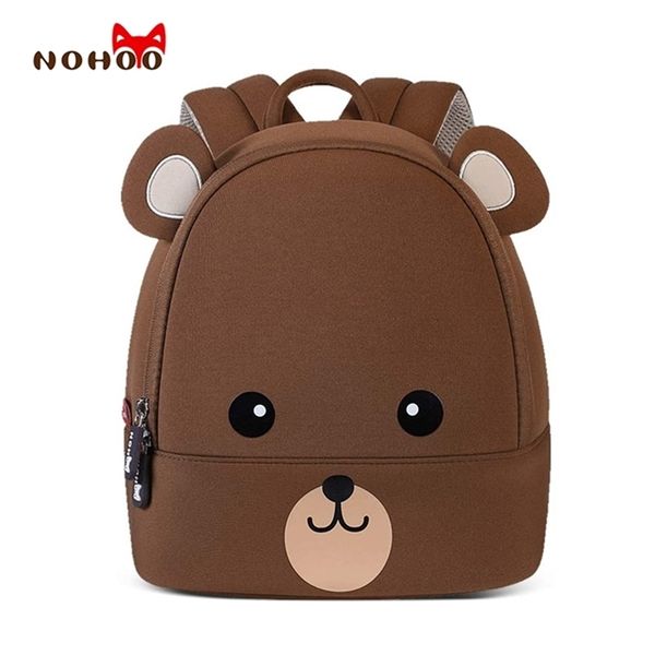 Kleinkind Rucksack 3D Tier Nette Bagpack Mädchen Jungen Rucksack Kleinkind Kinder Neopren Schultaschen Kindergarten Cartoon Tasche LJ201225