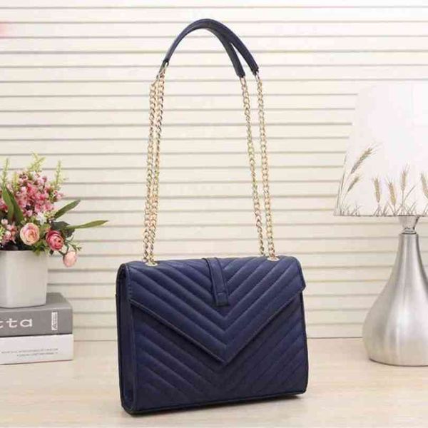 

luxury handbag shoulder bags brand loulou y-shaped designer bag seam leather ladies metal chain clamshell messenger gift box 0foi