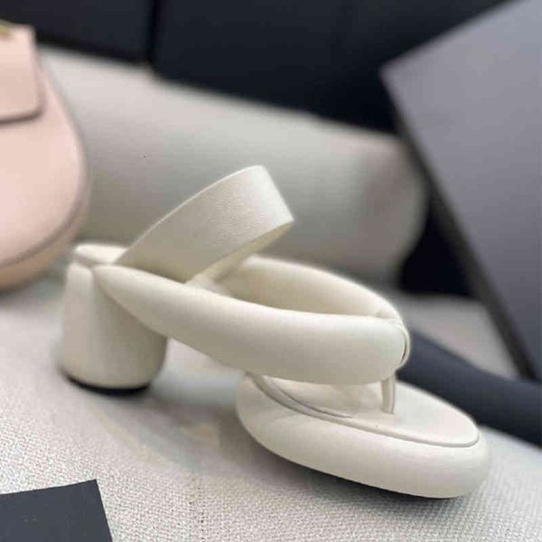 

dress shoes spring summer mules slippers desginer genuine leather slides casual shoes around high heels flip flops slipper, Black