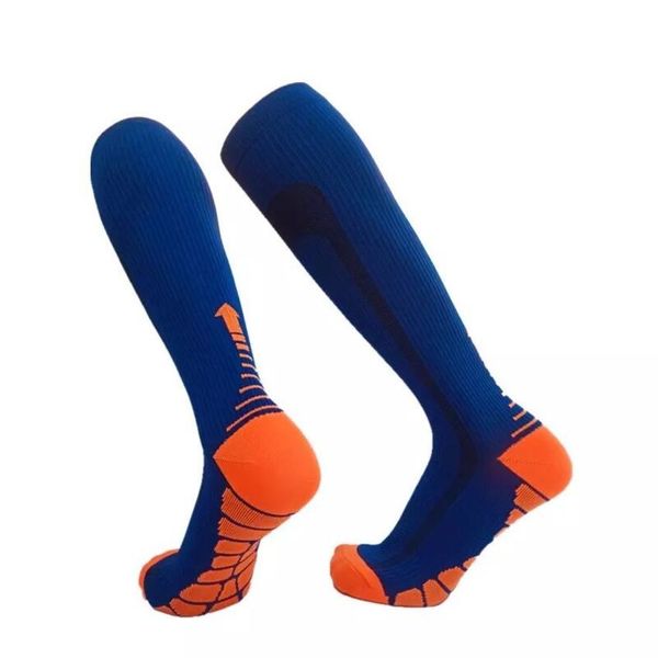 

compression stockings pattern 20-30 mmhg outdoor thigh high tube socks sports men's socks for athlete, Black