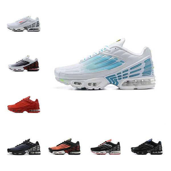 

triple white black men women tuned max running shoes tn plus 3 iii laser blue purple grey athletic jogging trainers sneakers big size 46