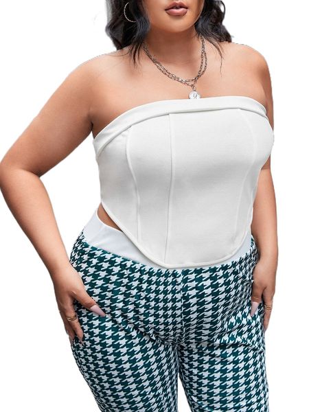 

plus asymmetrical hem tube 20j4#, Black