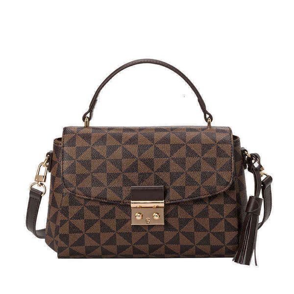 

shoulder bags for women 2022 newfashion luxury with crossbody strap and handle plaid fashion bag vintage msenger female factory handbags