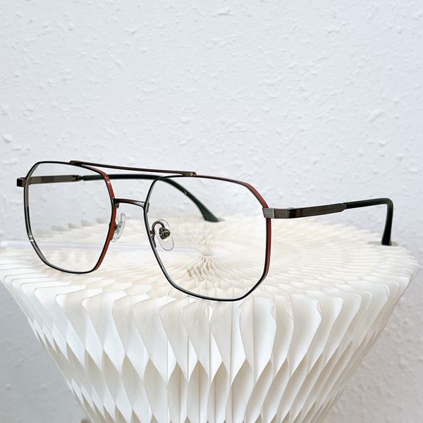 

2022 new double beam red sunglasses metal frame toad frame men and women trend ultra-light flat mirror, White;black