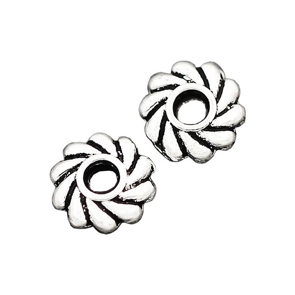 

alloy windmill curved rondelle beads gearwheel spacers 4.8x4.8mm antique silver jewelry diy findings l670 250pcs/lot, Black