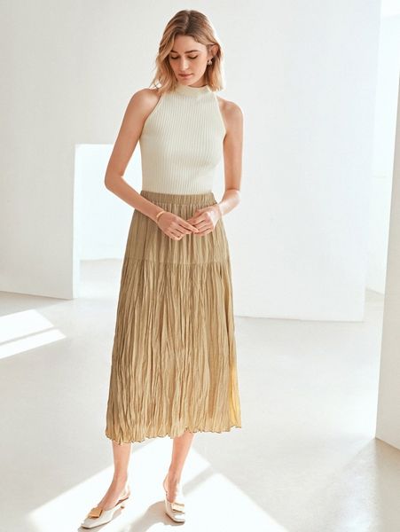 

motf premium wool mix ribbed knit e518#, White;black