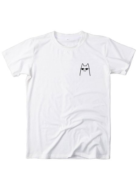 

men cartoon graphic tee w3dk#, White;black