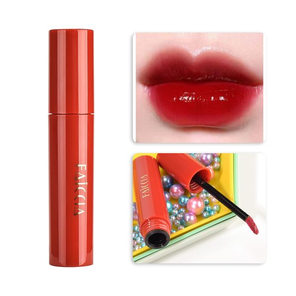 

girls lipstick cloud mirror water gloss lip glaze #03 strawberry sparkling wine 1pc