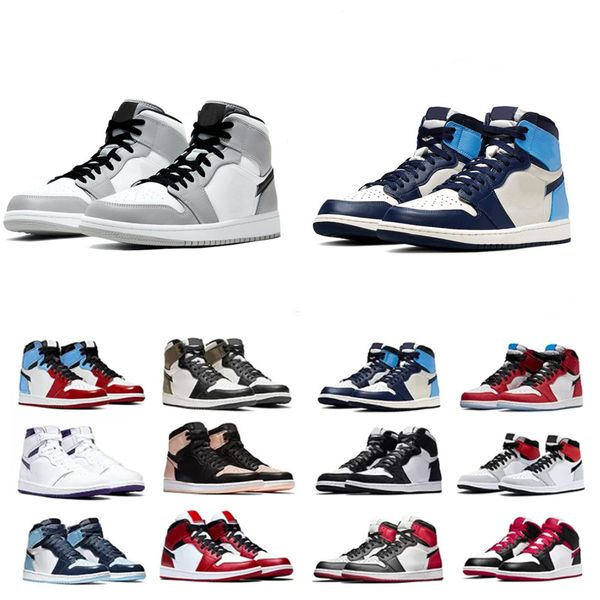 

basketball shoes men women sneakers 1s unc shadow hyper royal dark mocha light smoke college blue court purple twist bordeaux high men', Black