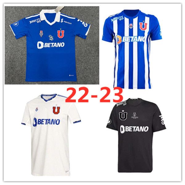 

22 23 universidad de chile soccer jerseys 22 23 95th anniversary edition football shirt kingcaps 10 vargas 9 fernandes 11 palacios 13 moya 1, Black;yellow