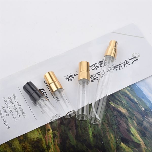 

100 x2ml 3ml 5ml 10ml sample refillable perfume bottle empty mini spray bottle perfume bottles atomizer container for travel 220711