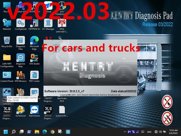 

2022.09 mb star tool xentry das software diagnostic for c4/c5 with 360g ssd