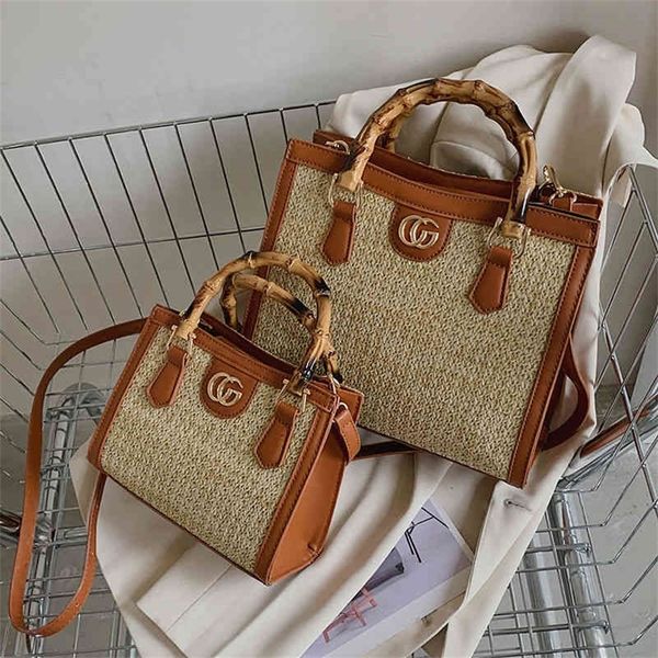 

high texture woven hand-held single shoulder women's popular large capacity tote bag fashion messenger bag factory store online