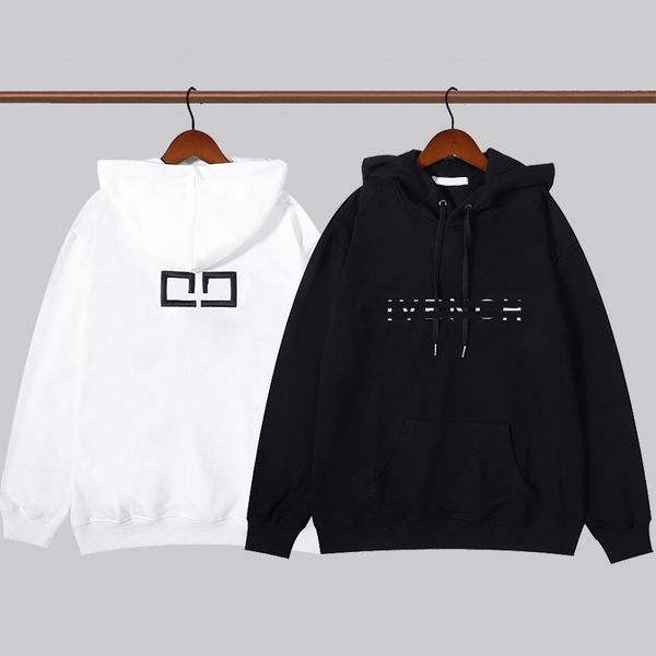 

men's hoodies & sweatshirts designer mens hoodie autumn men gyms fitness hooded sweatshirt bodybuilding long cotton loose joggers cloth, Black