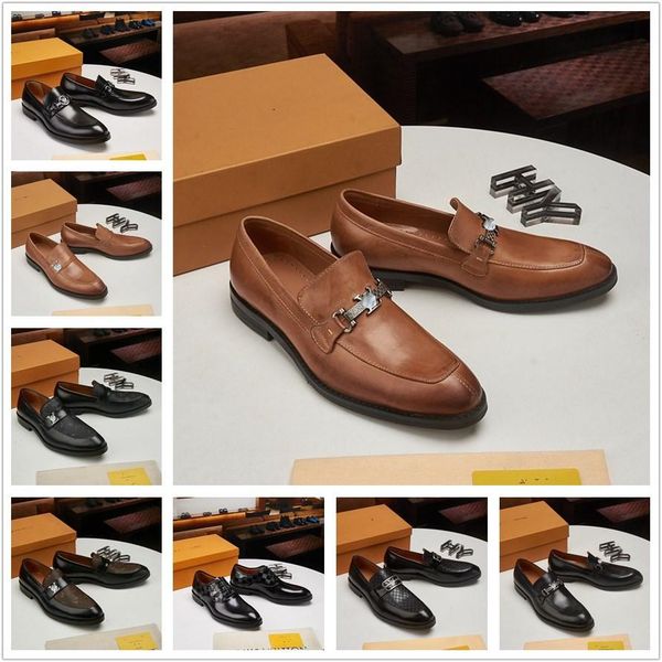 

mm designer luxury moccasins men's leather casual derby oxford shoes for men size 38-45 rubber brogue shoes fors gentleman genuine leat, Black