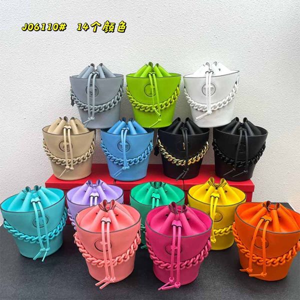 

luxury designer mini bucket bag multi color messenger bags handbags women fashion leather handbag wholesale