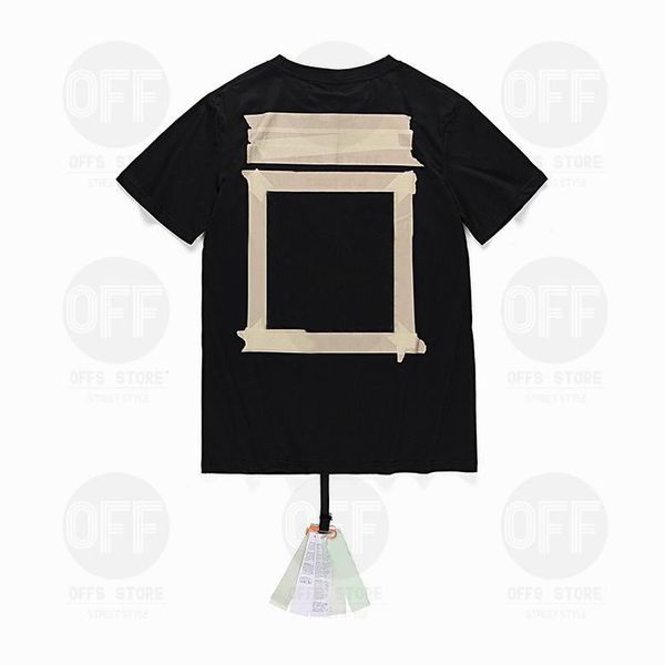 

fashion tshirts summer mens womens designers t shirts ob53 loose offs tees brands man s casual shirt luxurys clothing street shorts sleeve, White