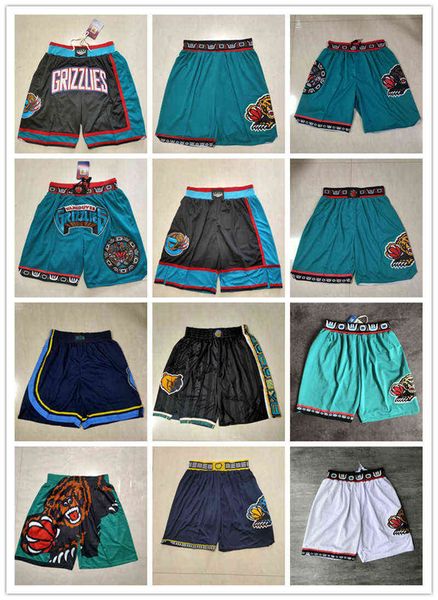

memphis''grizzlies''men throwback basketball shorts pocket, White;black