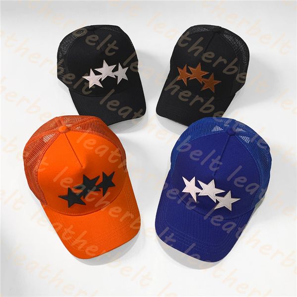 

outdoor adjustable snapbacks star pattern peaked cap breathable sport casquette classic casual couple baseball cap, Blue;gray