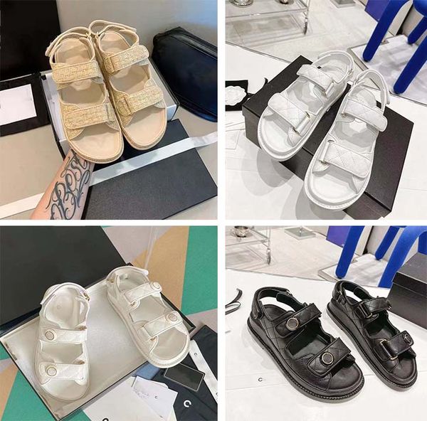 

sandals cd slide ring woman sliders shirt clear champagne split hook & loop promotion 2022 original packaging with box, Black