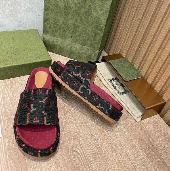 

double letter designer slides mens women slippers summer sandals beach slide flat platform ladies sandali bathroom home shoes flip flops pat, Black