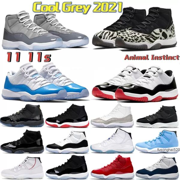 

cool grey 21 high 11 11s basketball shoes mens sports trainers animal instinct pantone jubilee concord white metallic silver low university