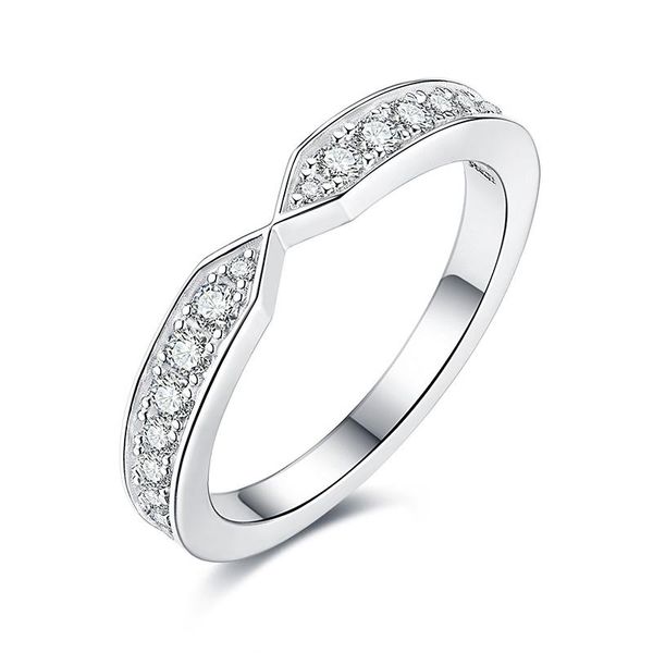 

cluster rings moissanite 925 silver fashon ring round cut d color vvs band for women party anniversar diamond jewelry, Golden;silver