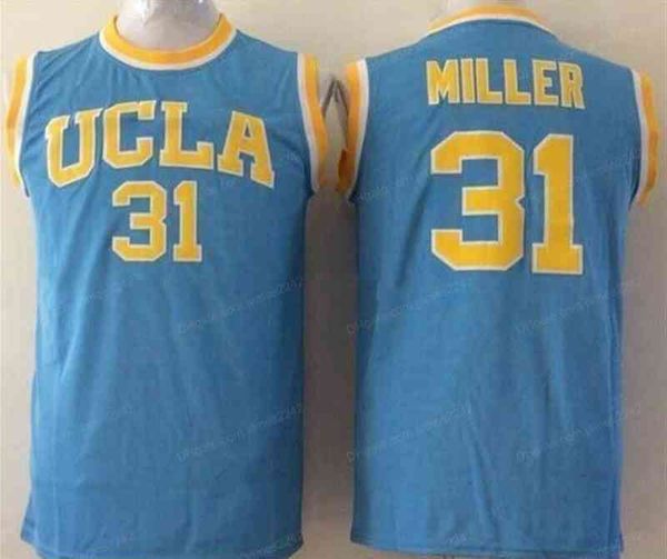 

jersey custom ucla # millerbasketball men's stitched blue any size 2xs-5xl name and number quality, Black