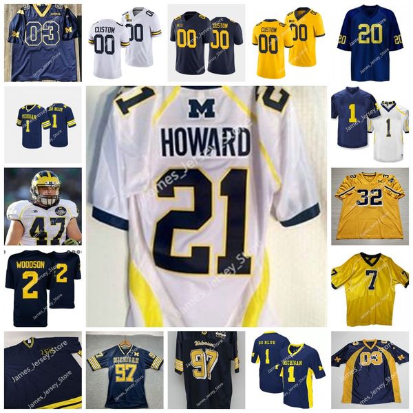 

stitched michigan wolverines football jersey 77 taylor lewan chase winovich steve hutchinson ty law 96 tom mack 17 tyrone wheatley brian gri, Black