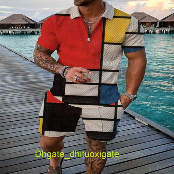 

fashion men's luxury tracksuits hawaii sets casual tshirt man print short sleeve shirts loose tracksuit men summer beach outfits 2 piec, Gray