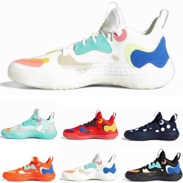 

futurenatural james icy pink harden vol.5 basketball shoes for men fashion core black polka dot white creator support sports sneakers