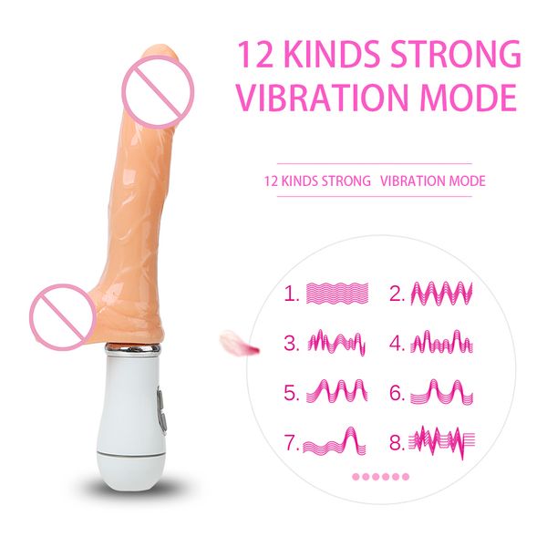 Ikoky Squirting Dildo Vibrator 12 режим вибрации пенис Реалистичный эякулирующий петух Squirt Sexy Toys for Woman Мастурбация оргазм