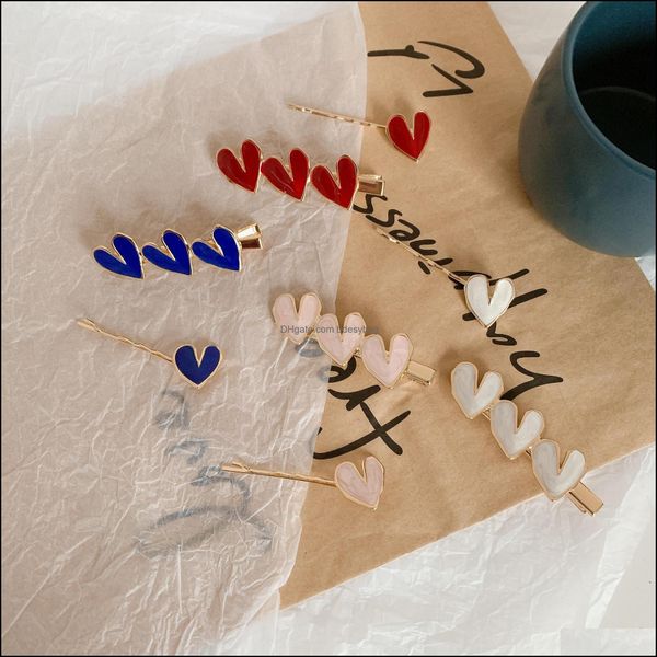 

hair clips barrettes wholesale ins selling simple love hairpin retro me dhrmu, Golden;silver