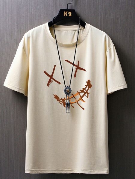 

romwe guys cartoon graphic tee p3lk#, White;black