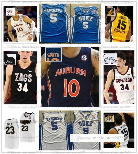 

2022 draft pick basketball 10 jabari smith jersey 34 chet holmgren 5 paolo banchero 23 jaden ivey 15 ke. keegan murray ncaa college men woma, Black;red