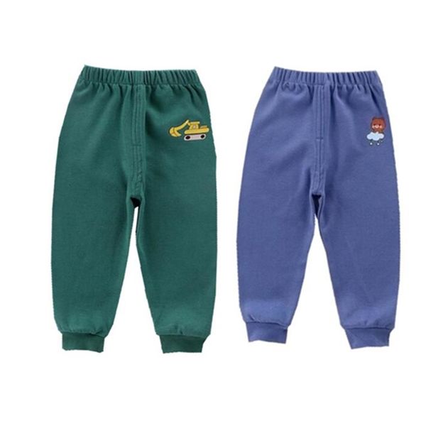

candy color kids pants autumn cotton cartoon casual baby pants 1-5y long trousers baby outfits children clothing 220512, Blue