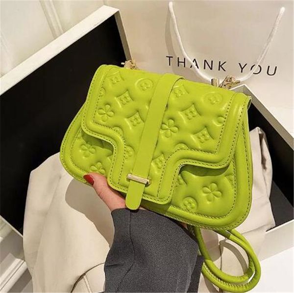 

famous womens designer shoulder bags luxury monochrome evening bags fashion flip pu soft leather embossing messenger pure solid color one-sh