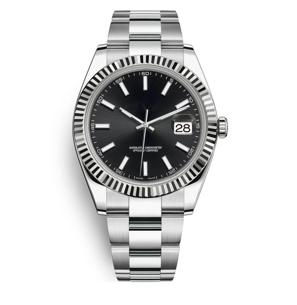 

clean factory men watch datejust eta 3235 movement sapphire glass diving luminous watches 904l swim mechanical automatic fashion waterproof, Slivery;brown
