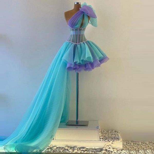 Eine schulter bunte prom kleider 2022 elegante schöne nette abendkleid 2022 vestido de graduacion