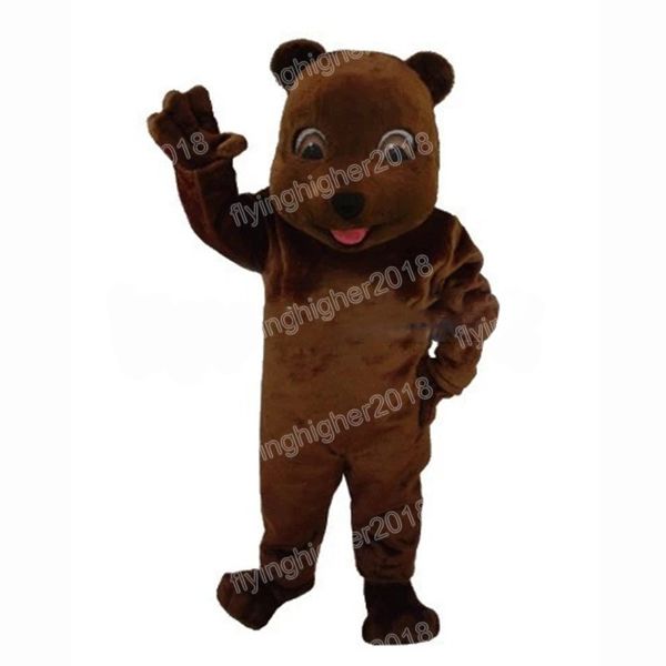 Hallowe Brown Brown Teddy Bear Mascot Costume de desenho animado Personagem de anime Carnival Adult Unisisex Dress Christmas Fanche Performance Party Party Dress