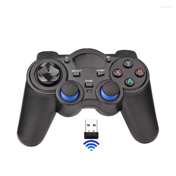 Controladores de jogo joysticks tablet smartphone box 24g wifi ps3 controlador sem fio gamepad joystick phil22