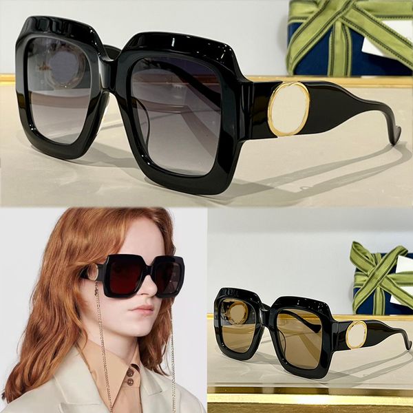 

interlocking big logo sunglasses shiny black injection frame men luxury designer men eyeglasses 1022 gafas de sol rectangular sun glasses wi, White;black