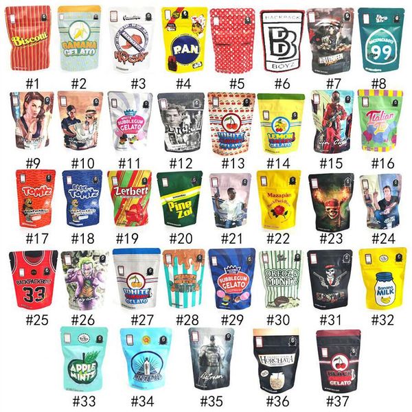 

5 points custom bags printed 3.5g backpack boyz pippen n33 white mylar smell proof plastic bag printing with hologram sticke cherry 41 99 bb