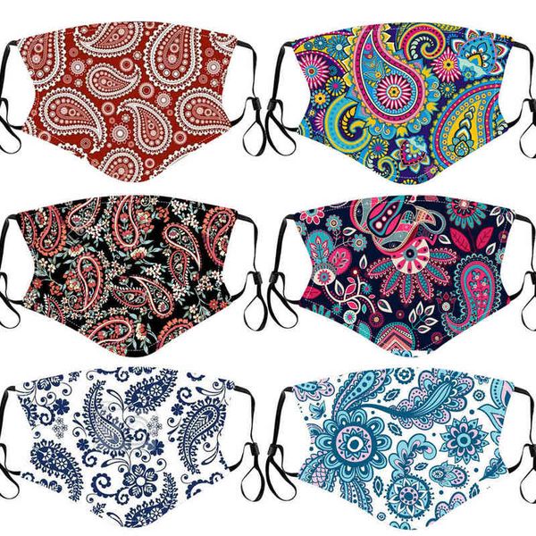 

mask custom pattern printing cotton washable cloth dust insert pm2.5 filter