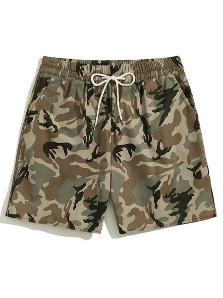 

romwe guys camo print shorts c0pp#, White;black