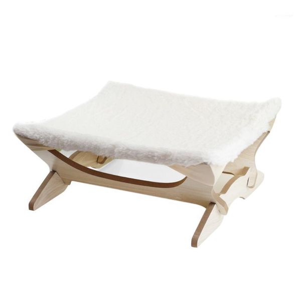 Кошачья кровать гамак одеяла маленькие кровати для собак, домашние поставляются деревянная рама мебель